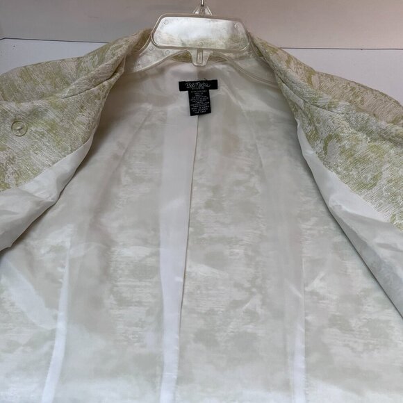 Bob Mackie Studio Womens Jacket Double Breasted Floral Brocade Button Detail - Picture 11 of 11